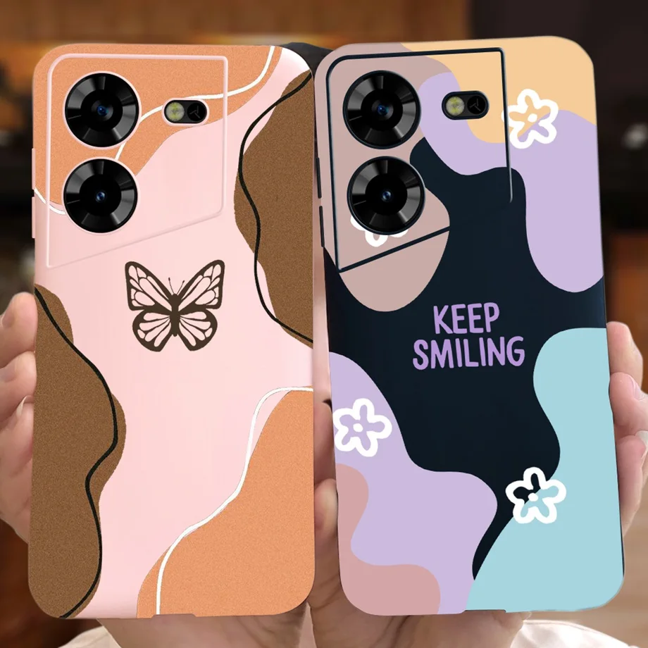 For Tecno Pova 5 LH7n Case Phone Cover Ultra Thin Soft TPU Silicone Coque Shell For Tecno Pova5 With Stylish Cartoon Printed Bag
