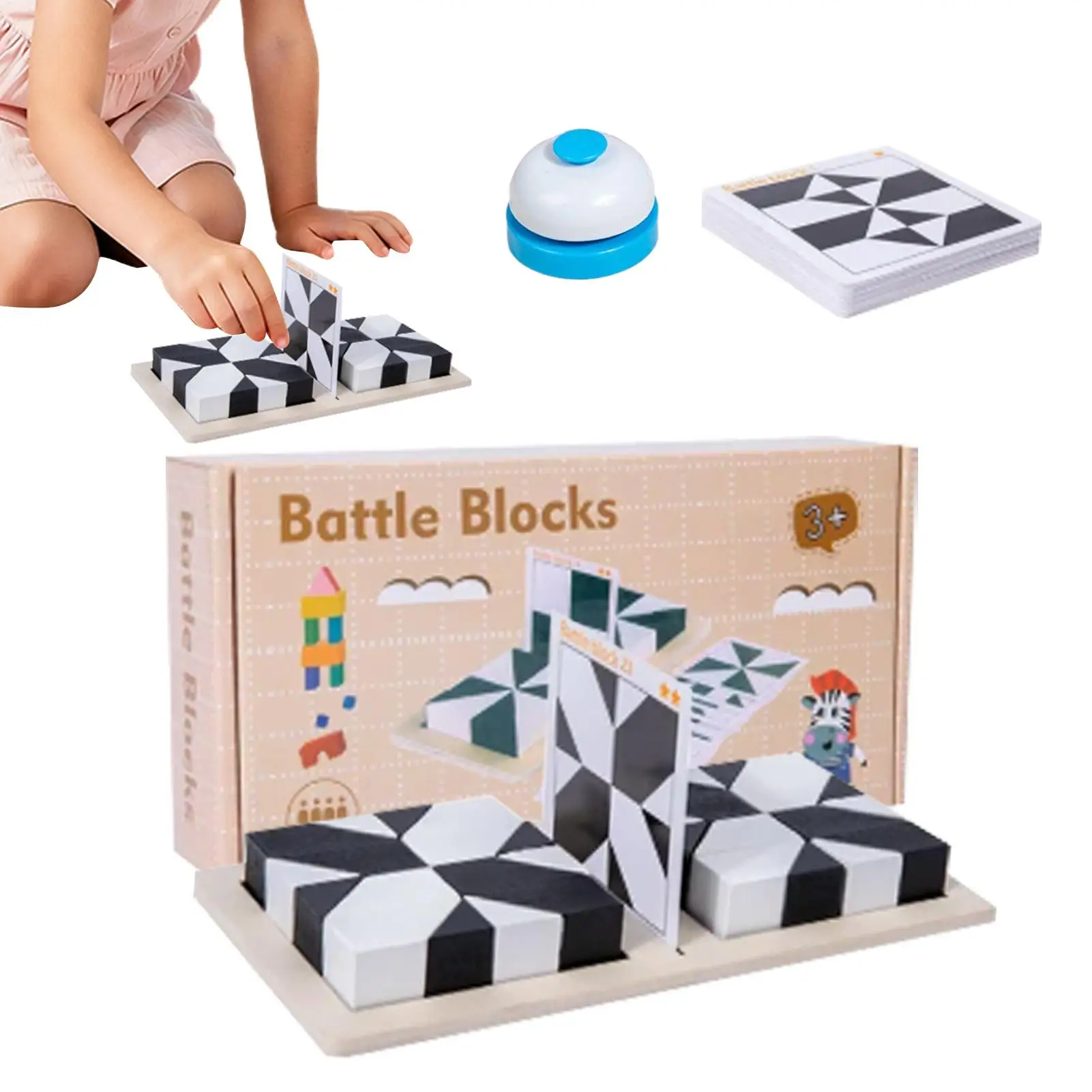 Blokpuzzel Houten logicaspel Brain Teaser-puzzels voor thuisreizen Schoolfeest Klaslokaal Kinderen Tieners Homeschooling Speelkamer