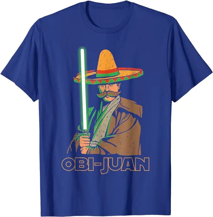 Funny Mexican Obi Juan Movie Parody Nerd Cinco De Mayo Gift T-Shirt Holiday Clothes Short Sleeve Blouses Novelty Tee Y2k Top