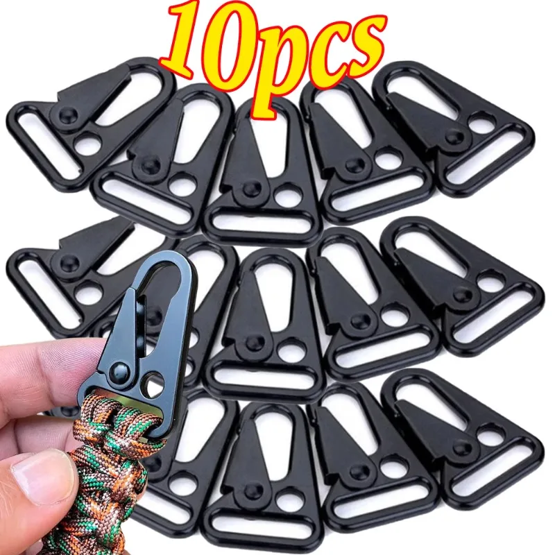 10 Pcs Nylon Webbing Belt Key Chain Bag Hook Multi-functional Buckles Outdoor Tactical Mountaineering Tools Hawkbill Carabiner