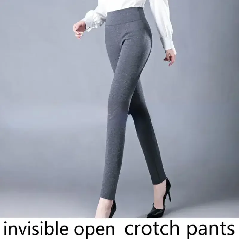 Invisible Open-crotch Pants, Essential Artifact for Dating Couples, Field Office, Field Sex, No Taking Off Women\'s Leggings