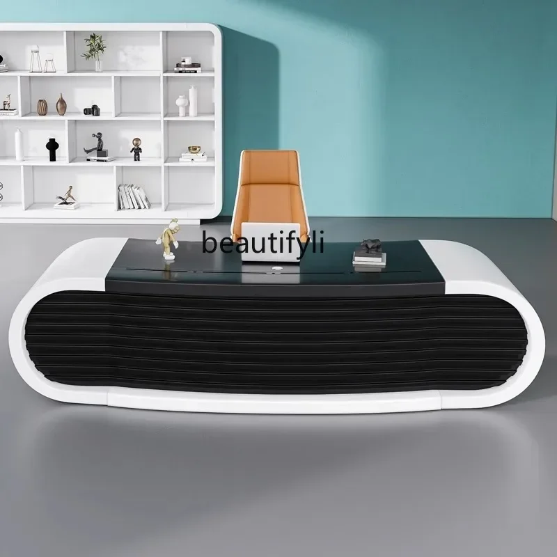 

09 Technology Wind Painting Fashion Manager Supervisor President Boss Desk Office Desk Chair