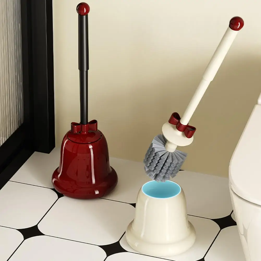 

Toilet Brush with Extended Handle Extended Handle Toilet Brush with Floor-standing Base for Easy Hygienic Home for Bathroom