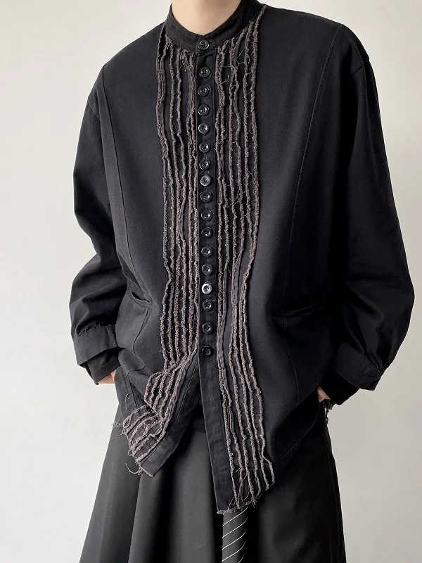 

Early Spring k Series Retro irt Women's Design Sense Flared Collar Long Sve Loose Fit Youthful Sle for All Seasons