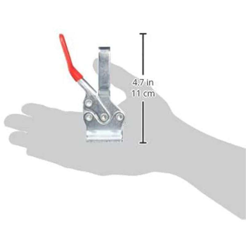 Quick Release penjepit pelat Horizontal, alat Tangan tahan ujung tekanan karet, 225D(4