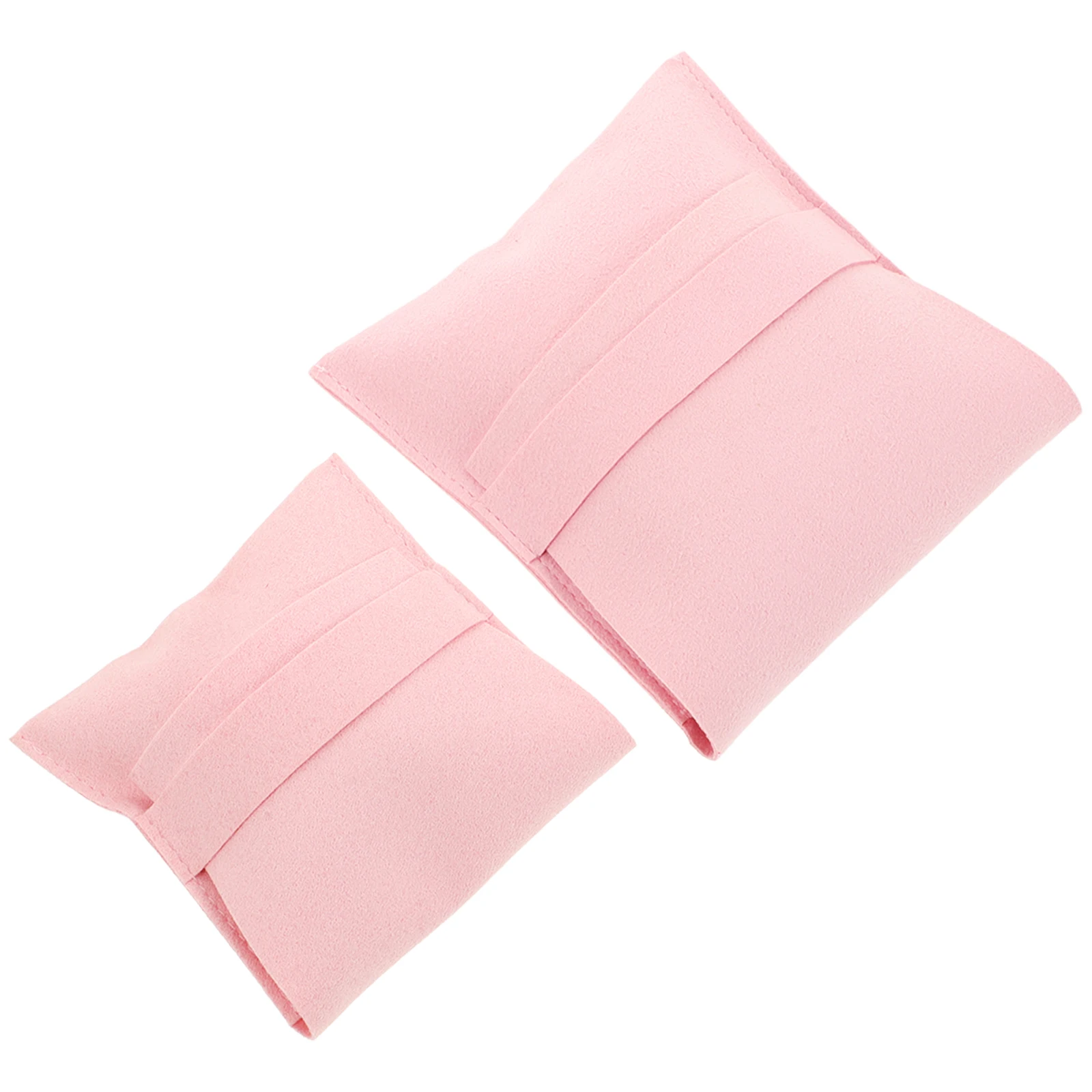 

2 Pcs Jewelry Bag Necklace Bags Organizer Pouch Earring Double Sided Bulk Flannel Storage Travel Pouches