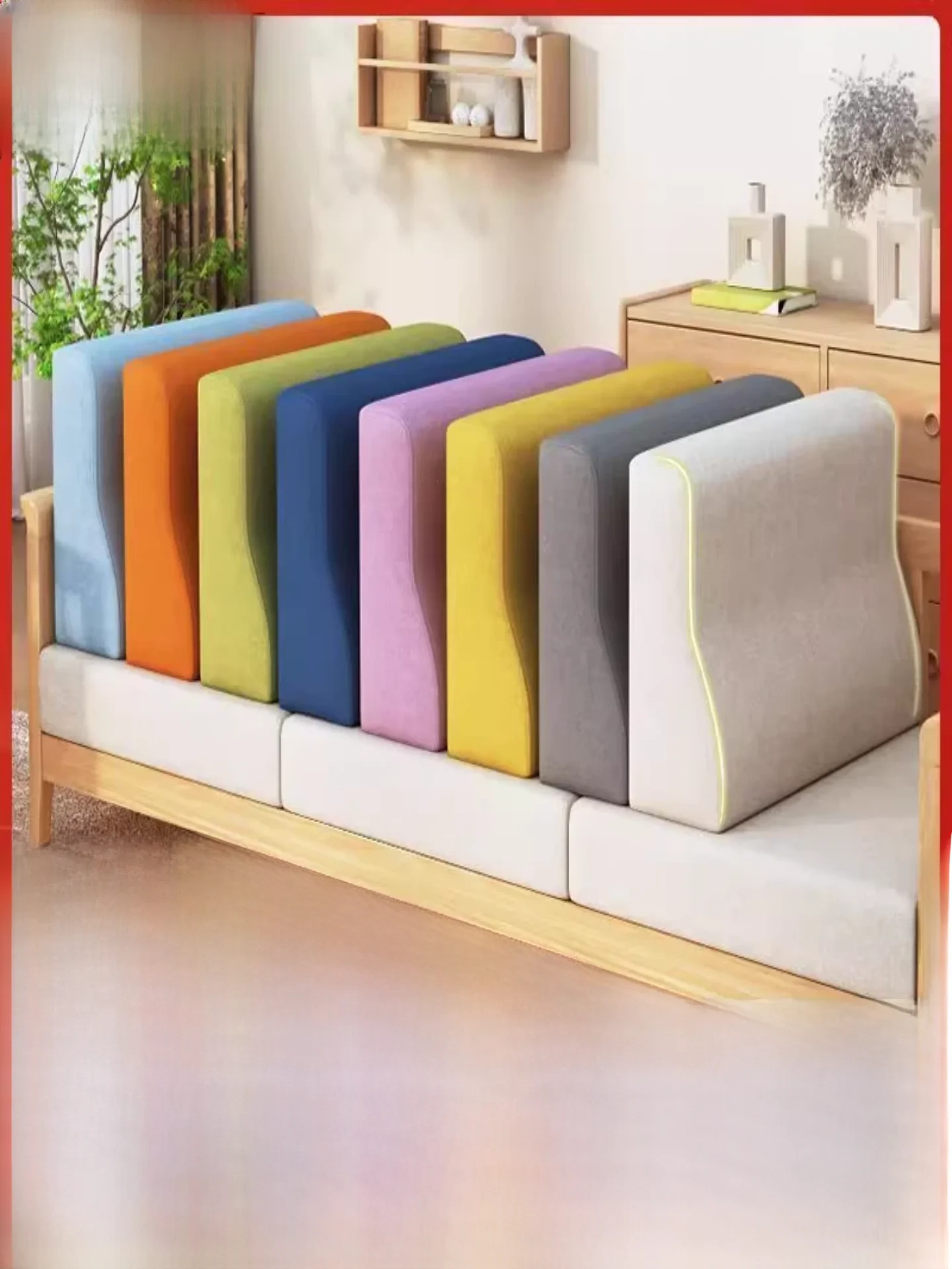 

Большая губчатая подушка-валик для дивана, гостиной, спальни, регулируемая, с поддержкой шеи, для изголовья кровати, прямоугольная, моющаяся