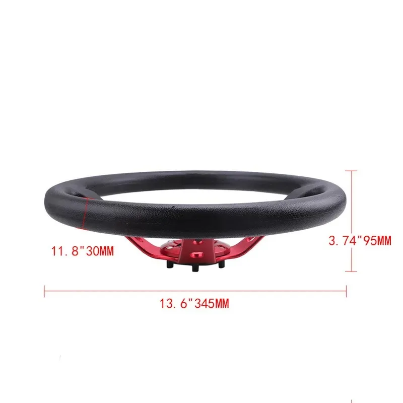 for RASTP Car Modification Accessories Steering Wheel PU Racing Steering Wheel Competitive Game Kart Steering Wheel