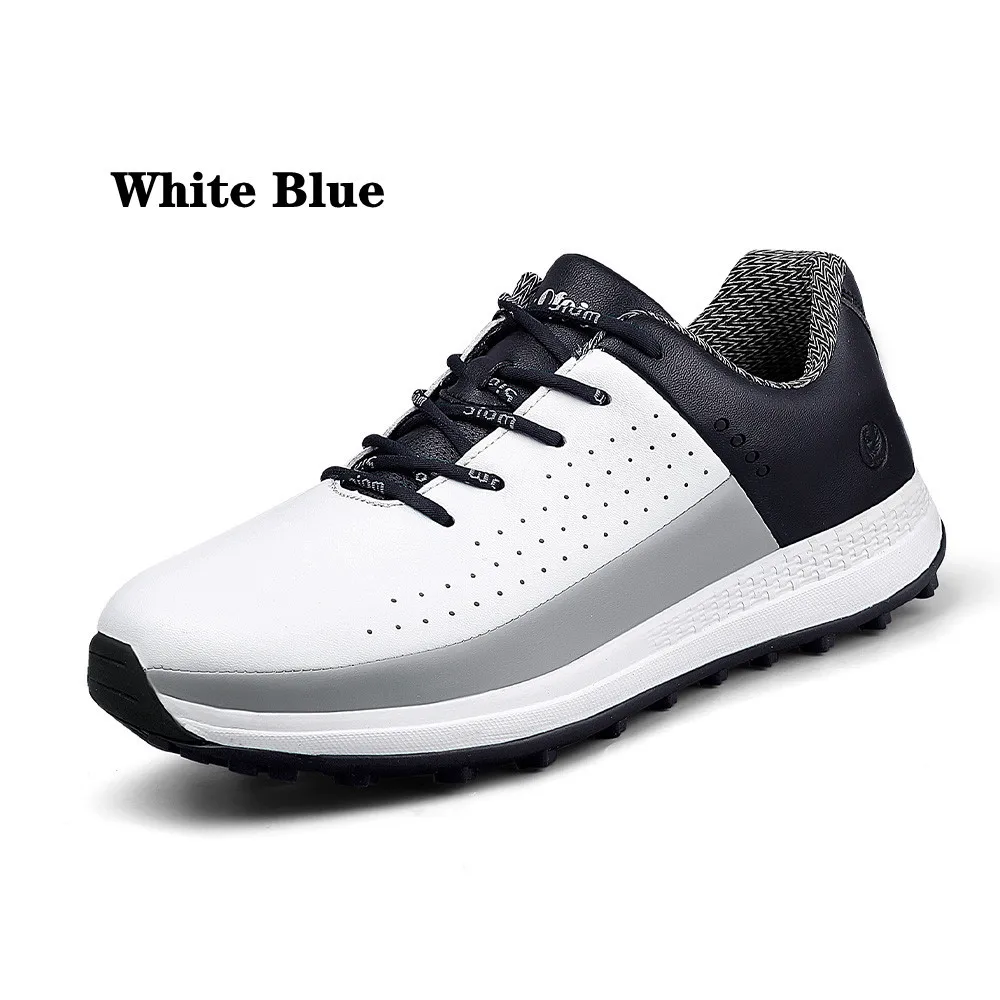 Neue Marke Leder männer Golf Schuhe Wasserdicht Nicht-slip Outdoor Freizeit Sport Golf Training Schuhe Spikeless Golf Schuhe für Männer