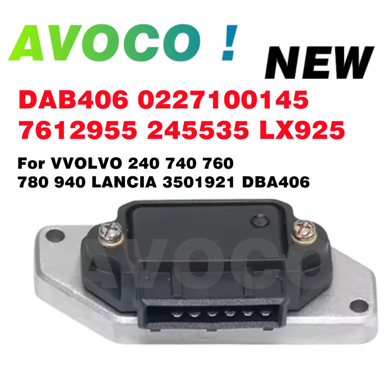 0227100145 LX925 7612955 245535 Nuevo Módulo de Control de Encendido para Motor de Auto para VVOLVO 240 740 760 780 940 LANCIA 3501921