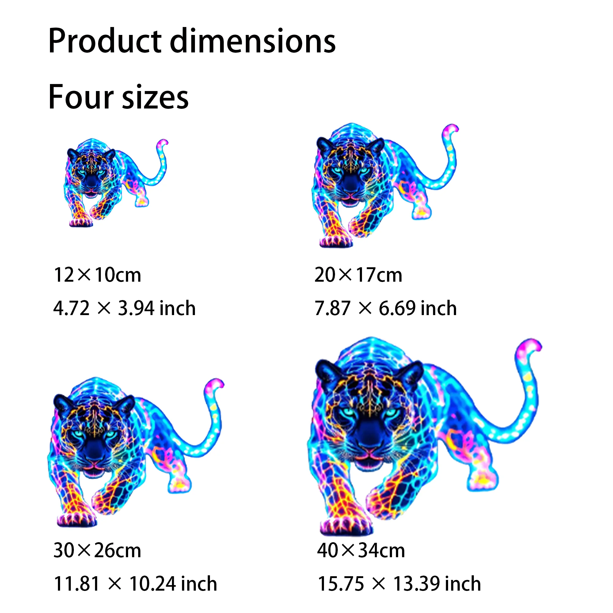 1PC Vibrant Neon Leopard Motorcycle Stickers Waterproof for Scooter Fuel Tank Front Fairing Vinyl Decals Car Window Decoration