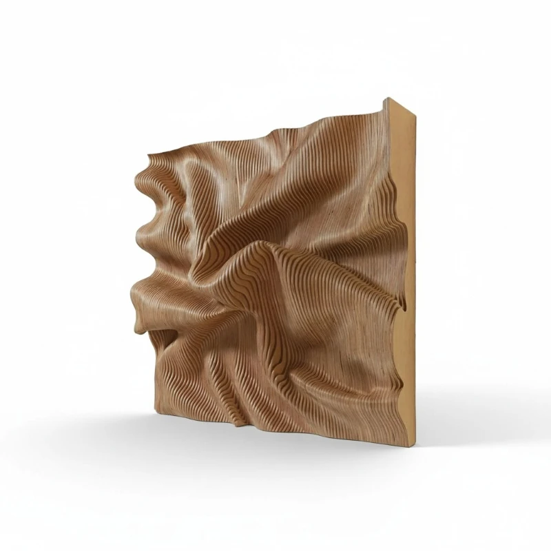 Solid wood sliced humanoid wall decoration, solid wood sliced humanoid wall decoration