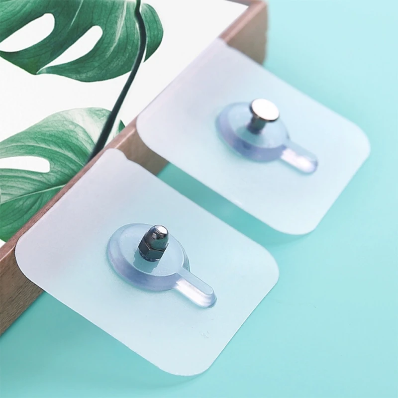 

Hanging Bracket Unmarked Screw Stickers Photo Frame Wall Hooks for Home Bathroom Kitchen Bedroom Wall Window Use