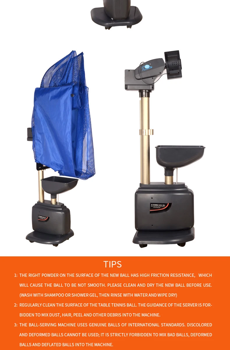 روبوت Huipang S7 لآلة تقديم تنس الطاولة، مدرب تنس طاولة قابل للبرمجة أوتوماتيكي بالكامل