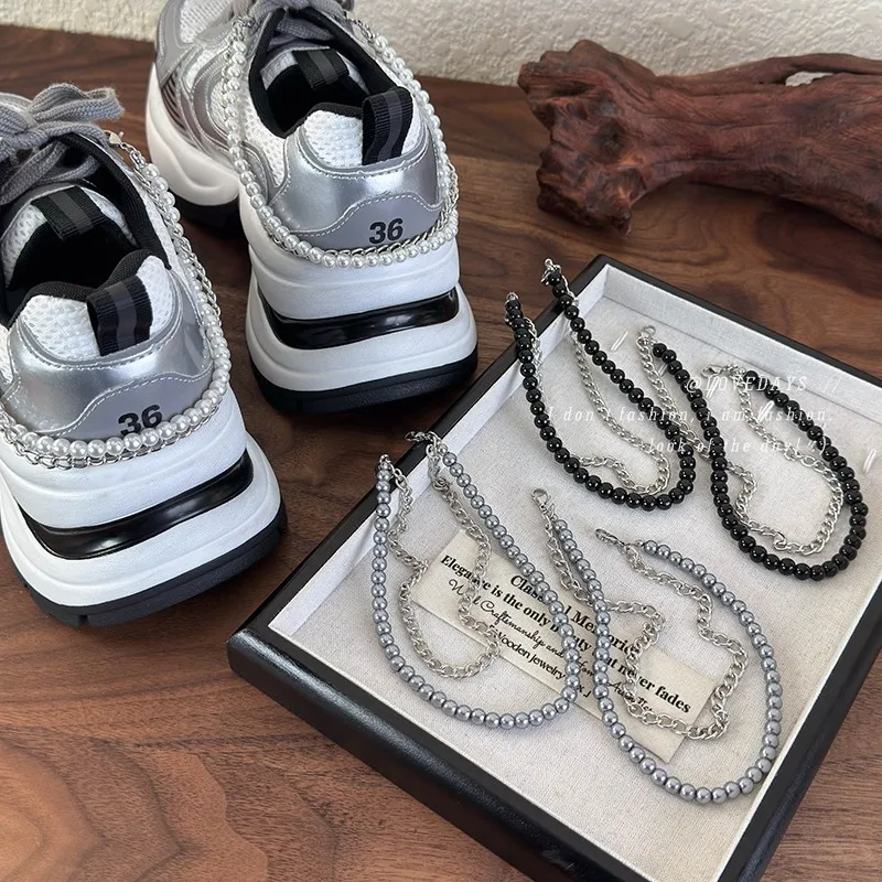 clips-para-zapatos-con-cadena-de-perlas-multicolores-accesorios-para-cordones-de-doble-capa-adornos-elegantes-para-calzado-para-mujer-zapatillas-casuales