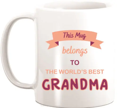 Worlds Best Grandma Coffee Mug Family Gift Grandmother Present 11oz Mug