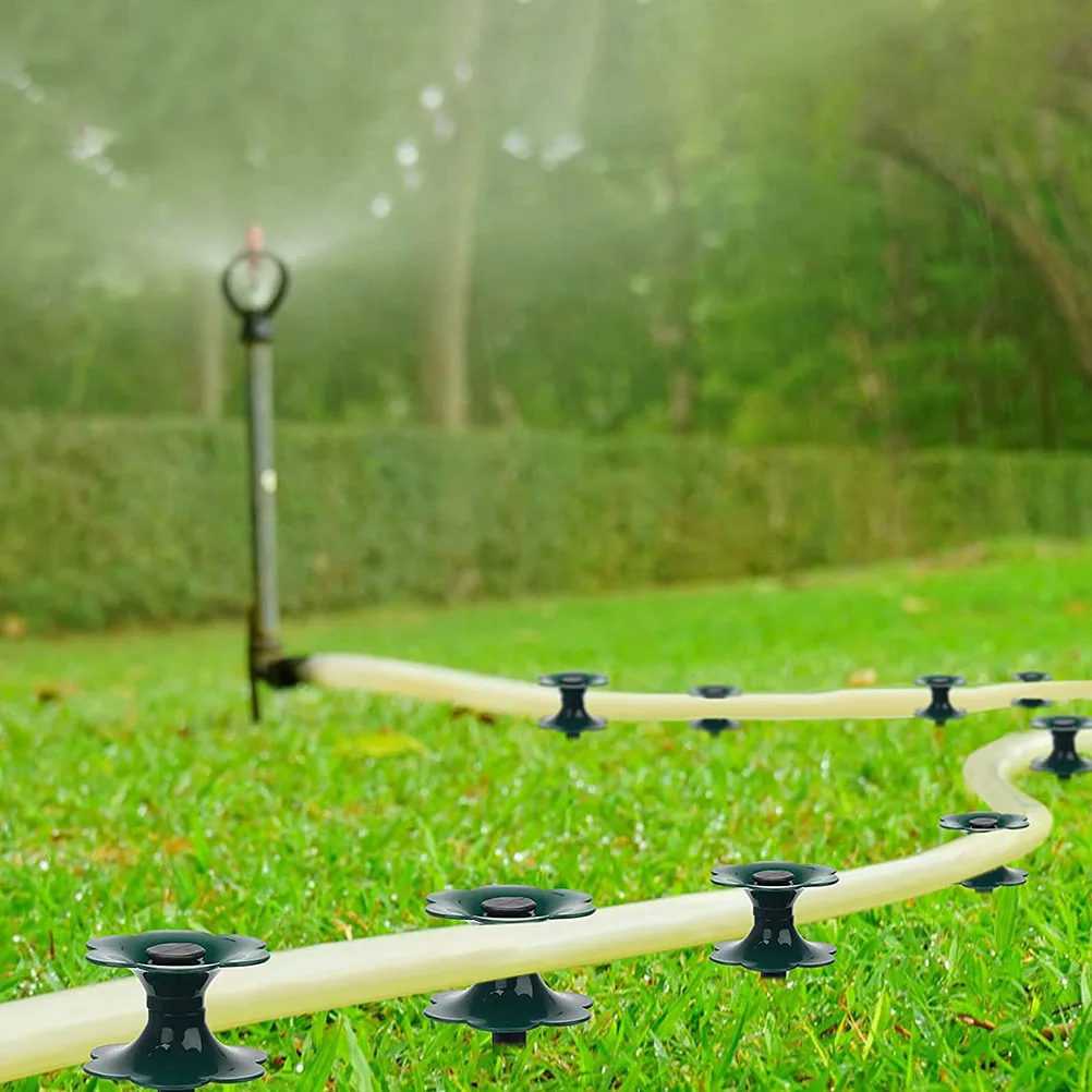 

2 Pcs Pipe Wheel Lawn Hose Guide Spike Holders Plastic Prevent Burn Damage Durable Stakes Gardening Flower Bed Greenhouse