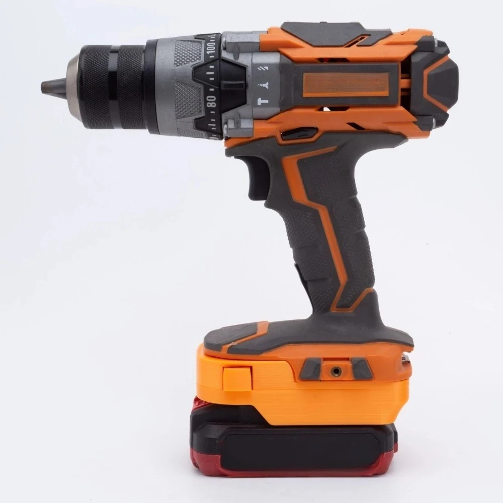 

Адаптер-преобразователь для литий-ионных аккумуляторов BAUER серии 20v в аккумуляторы RIDGID серии V18 для электроинструментов (только адаптер)