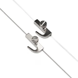 Adjustable Hooks Steel Wire Rope Nylon Rope Hooks Ceiling Decorative Light Hooks Hardware Accessories Gallery Art Painting Hook