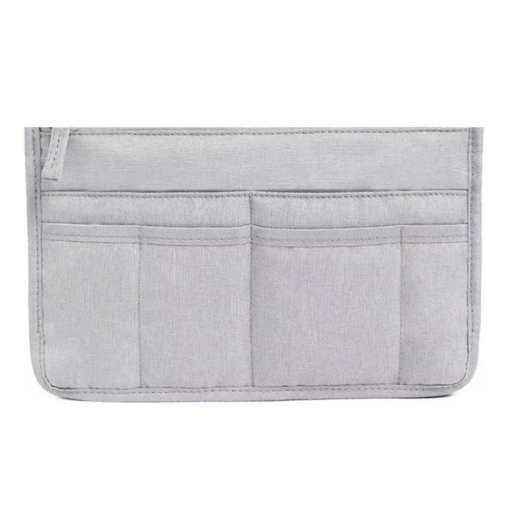 Durable Polyester Travel Toiletry Bag Large Capacity Waterproof Cosmetic Bag Double Zipper Bag Organizer Insert Bag