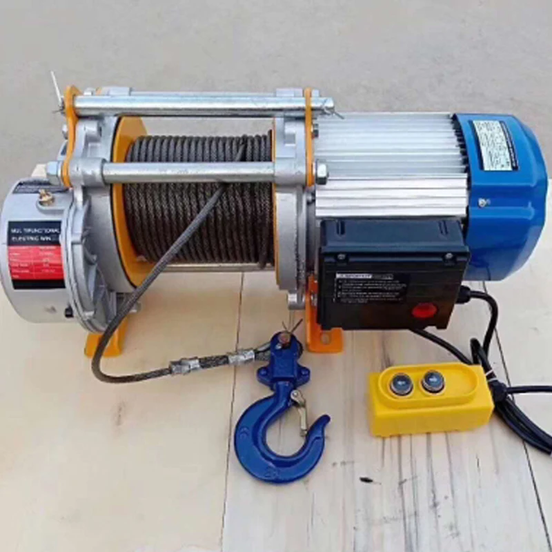 High-Performance Electric Wire Rope Hoist 1 Ton Metal Home & Warehouse Use New Durable Lifting Equipment