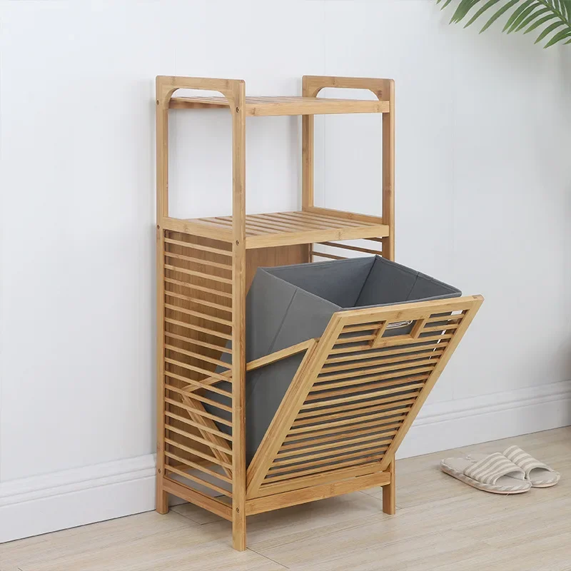 Storage basket bathroom bamboo cloth dirty clothes basket folding dirty clothes basket household clothes storage