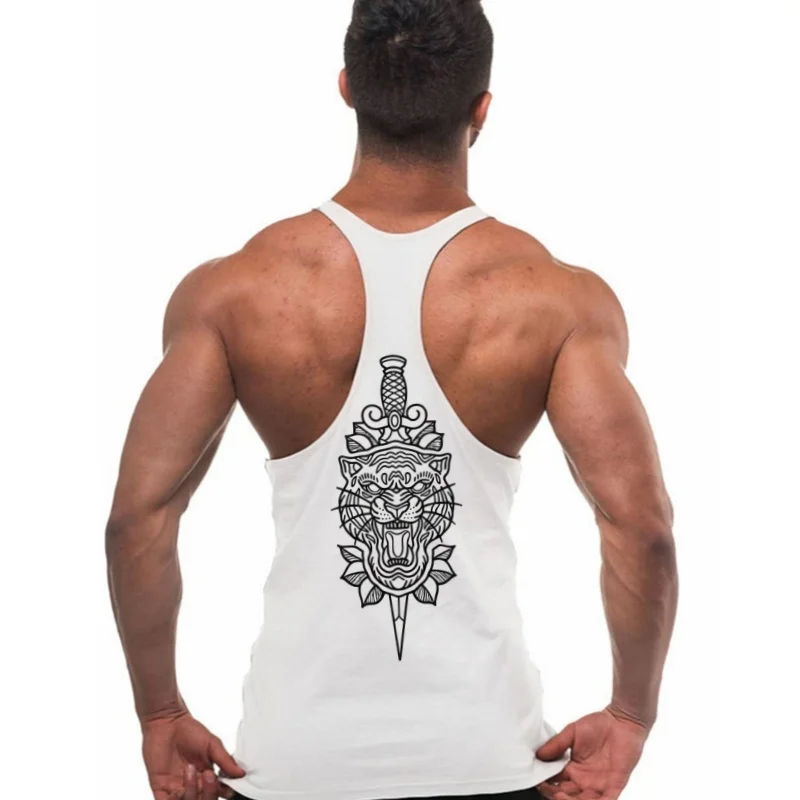 

Men's Fitness Tank Shirt – Bodybuilding Gym Stringer Vest, Breathable Cotton Sleeveless with Muscle-Enhancing Cut Sessions