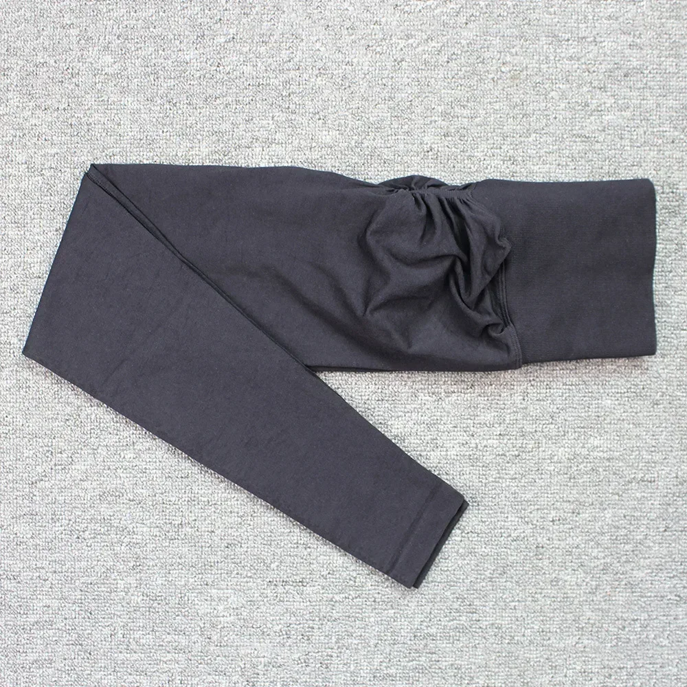 Бесшовные трикотажные брюки для фитнеса, женские брюки для йоги телесного цвета с высокой талией и бедрами, узкие персиковые ягодицы с высокой талией