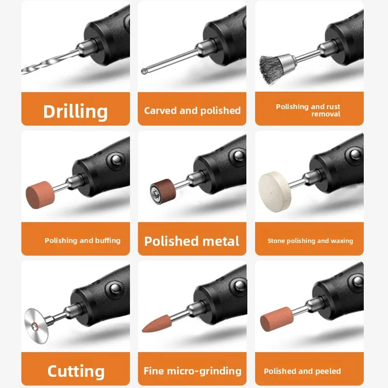 Handheld Rotary, Jade Carving, Household Multifunctional Polishing & Micro Drilling
