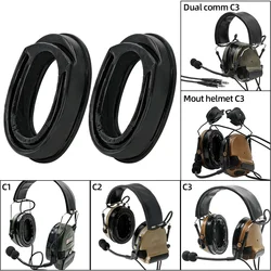 Sightlines Cuscinetti auricolari in gel per COMTA I II III Cuffie tattiche Pickup Cuffie con riduzione del rumore Caccia Tiro Cuffie COMTA