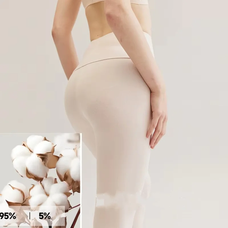 Cotton Women Pants Student Wear Thin Spring And Warm High Waist New Slim Factory Wholesale Pink White Leggings M-3XL  Thermal