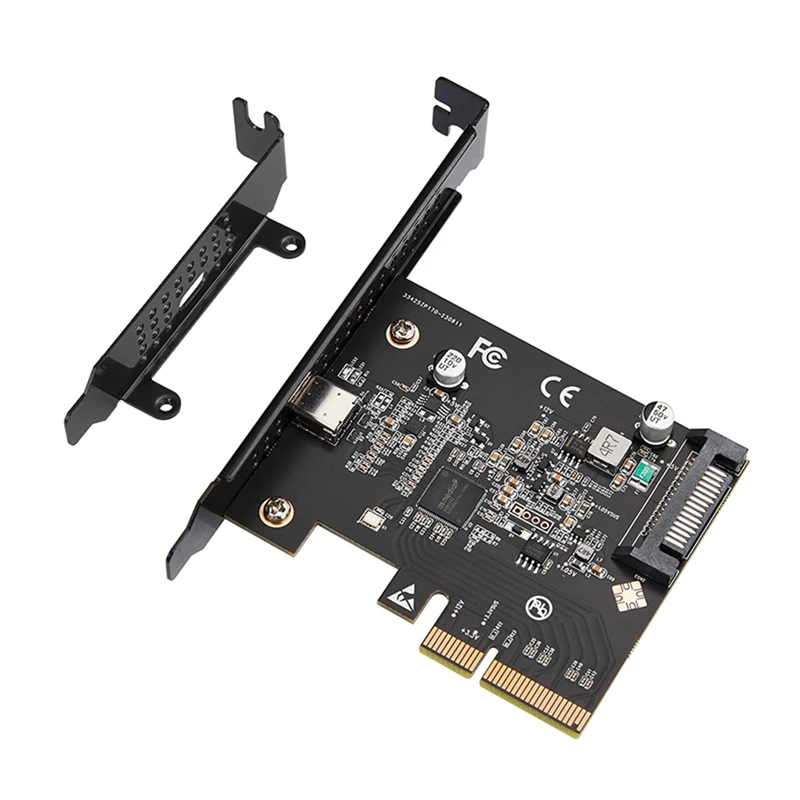 USB-C 3.2 Gen 2X2 PCI-E Gen 3 X4 Type-C Expansion Card 20Gbps Asmedia ASM3242 Chipset With SATA 15 Pin Power