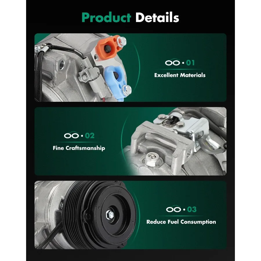 ضاغط تيار متردد مع قابض لـ 4Runner 2.7L لـ 4Runner لـ FJ Cruiser لـ Tundra 4.0L 20102020