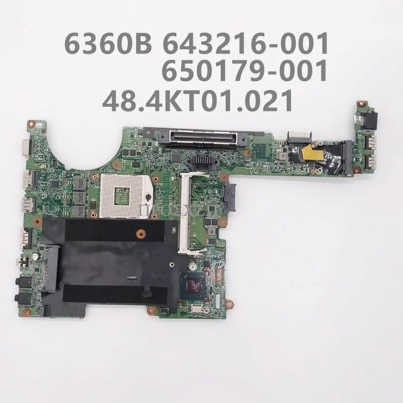 

643216-001 643216-501 643216-601 650179-001 High Quality For 6360B Laptop Motherboard 48.4KT01.021 WIth HM65 100% Working Well