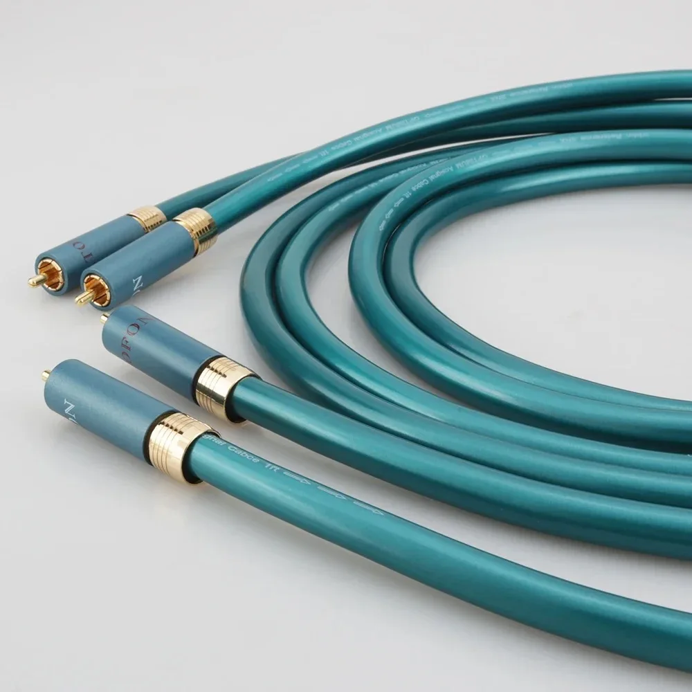 زوج Audiocrast A55 Ortofon HiFi RCA كابل مرحبا نهاية CD مكبر للصوت ربط 2RCA إلى 2RCA كابل الصوت الذكور