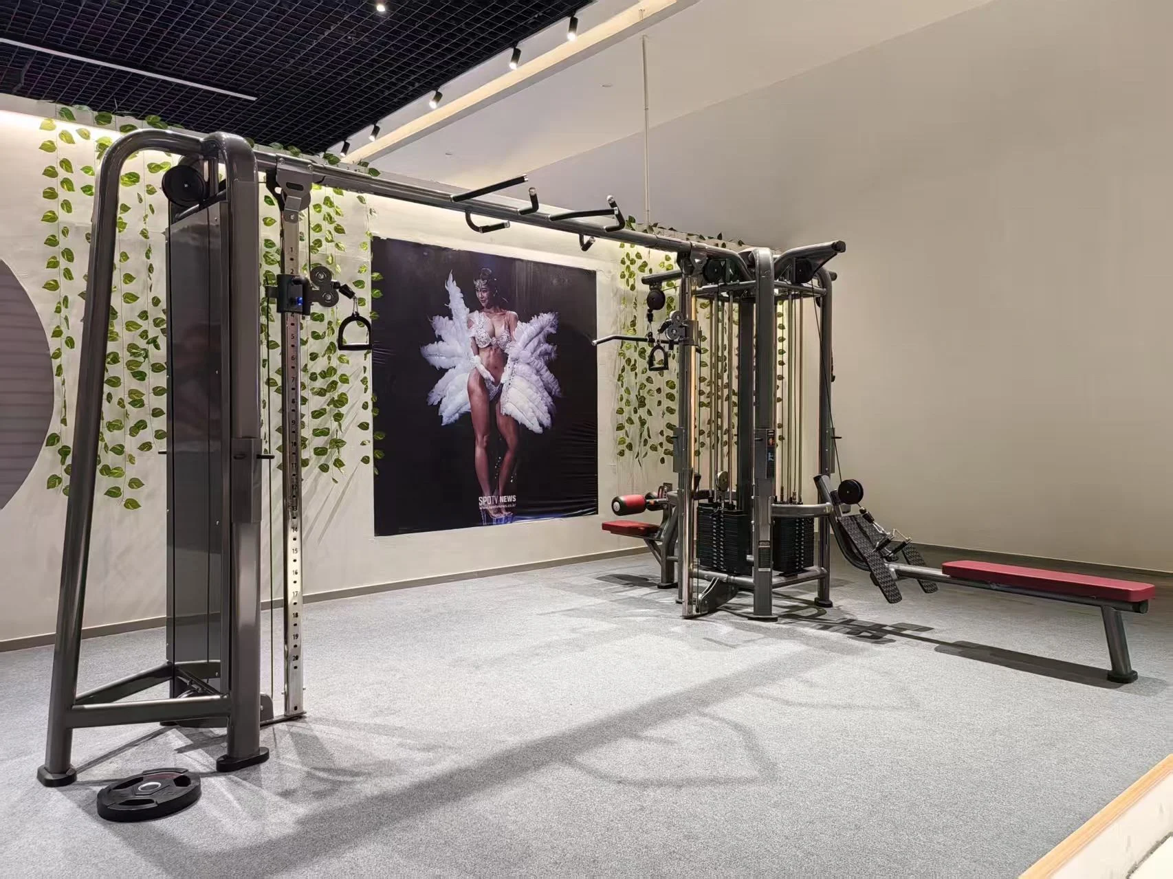 Multi-Jungle 5 Station Professional Gym Equipment Fitness Multi-Function Training 5 Station Jungle Cable Strength Machine
