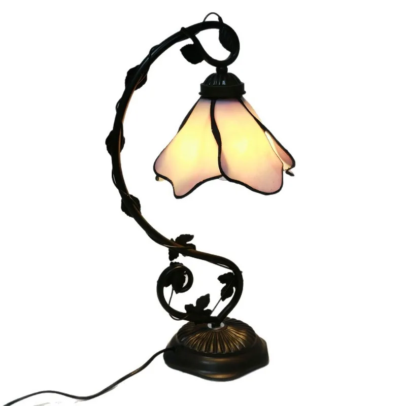 Glass desk lamp, modern simple learning work, eye protection lamp, study bedside night light
