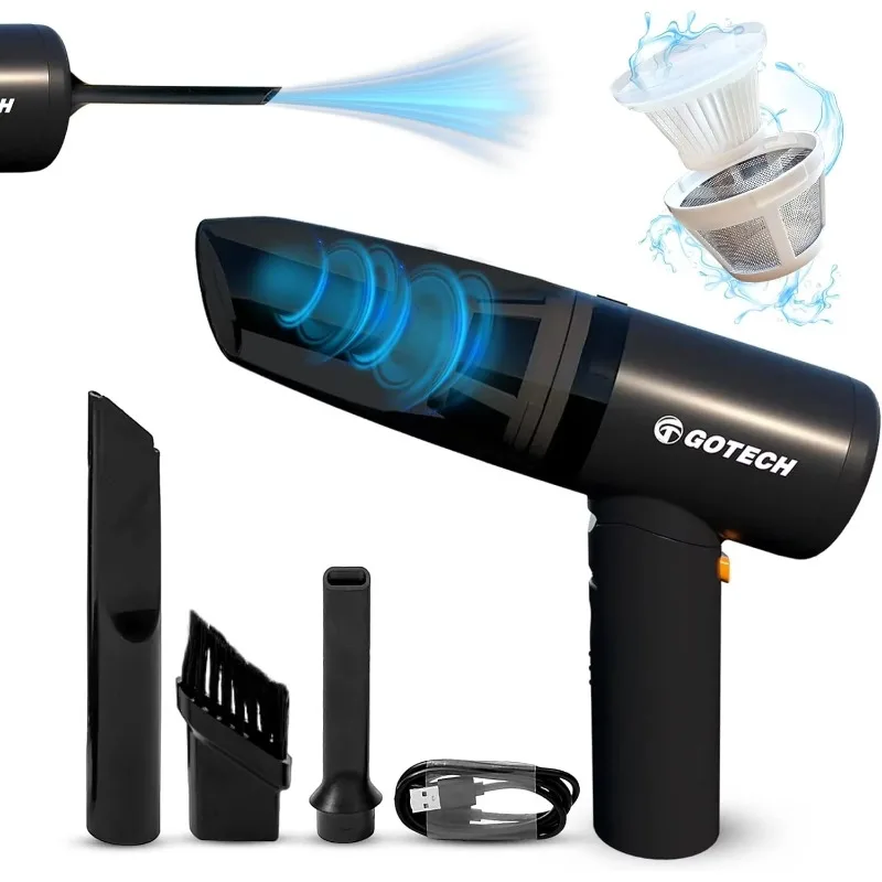 

Smart Portable Vacuum Cleaner High Power 8000Pa Strong Suction Cordless Rechargeable Double Filter Car Vacuum Cleaner