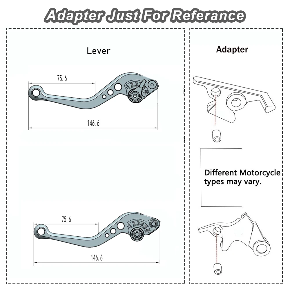 Levier de tambour de poignée d'embrayage de frein CNC, accessoires de moto, Honda CBR500R, 2013-2022