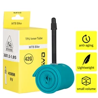 GUSTAVO-cámara de aire ultraligera para bicicleta, 26 27,5 X1,5-1,95 pulgadas, Material TPU, neumático, válvula francesa de 45mm