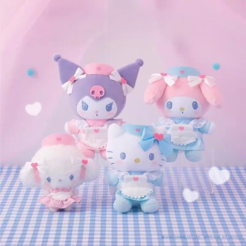 Sanrio llavero de felpa kuromi MY Melody Cogimyun Hello Kitty angel enfermeras serie KThings bolsa colgante suave relleno regalos de cumpleaños