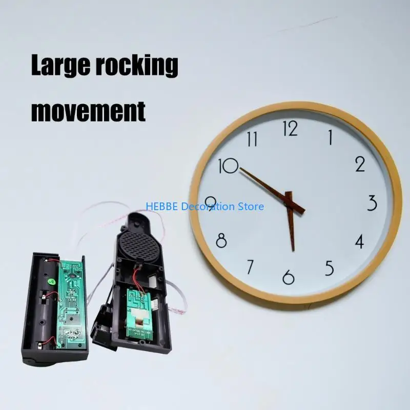B0KC Pendulum Clock Movement with Music Chimes Box Replacement Wall Clock Mechanism Repair Parts Pendulum Clock Completes Kits
