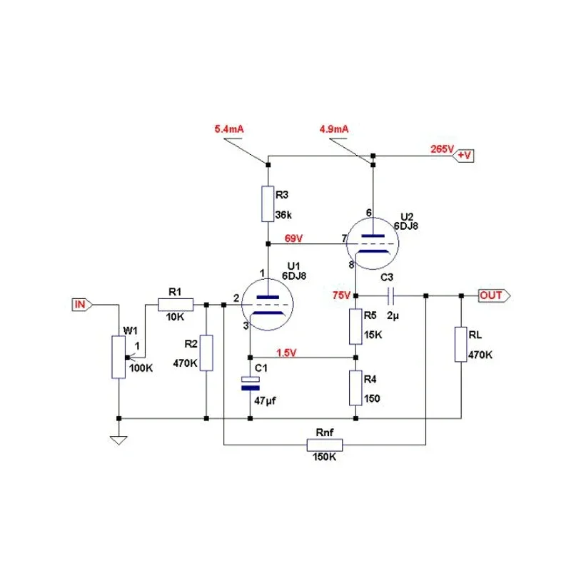 Dlhifi 6dj8 6n11 E88cc 6922 Buis Buffer Voorversterker Voorversterker Versterker Versterker
