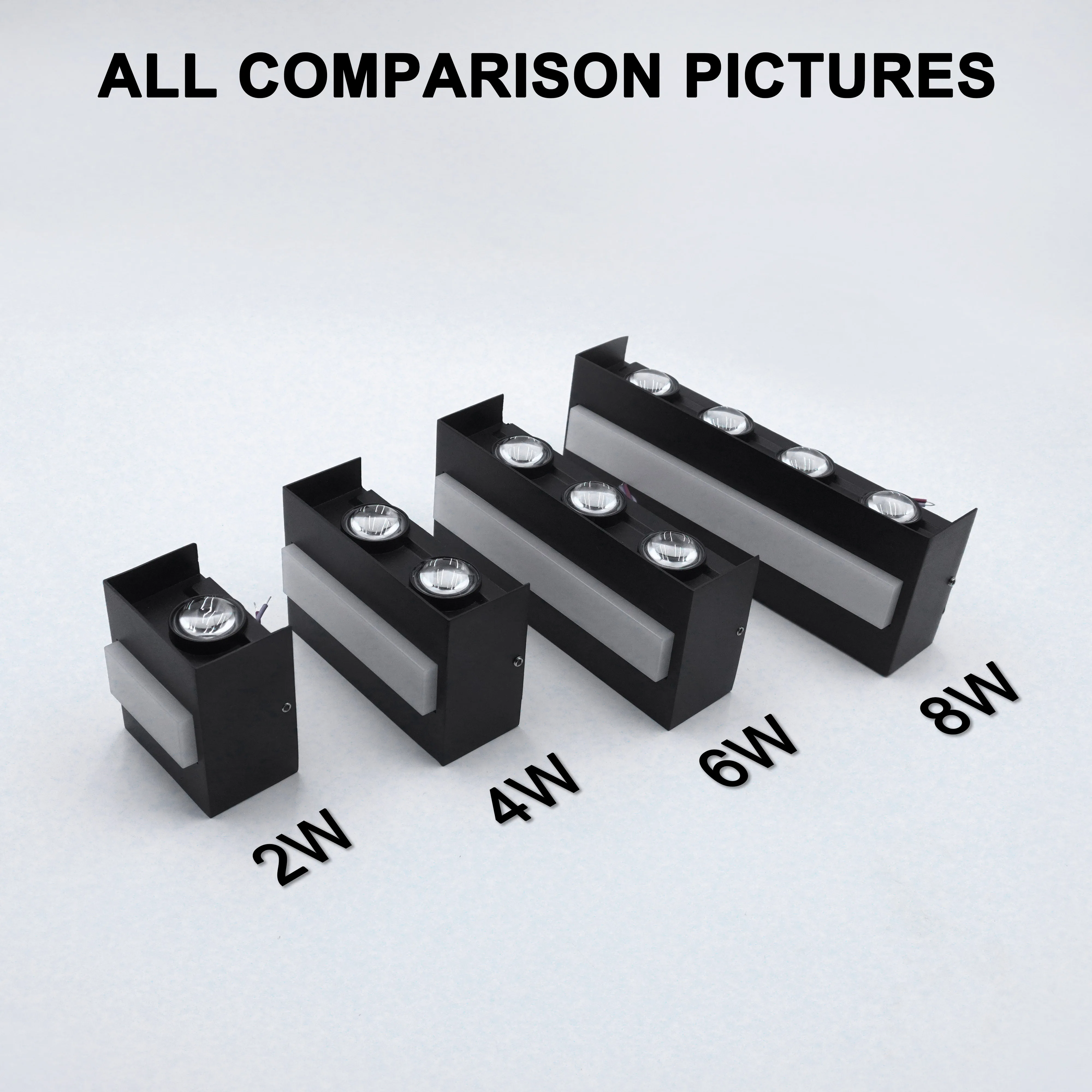 

Aluminum alloy LED waterproof wall lamp for indoor and outdoor lighting, suitable for bedrooms and living rooms