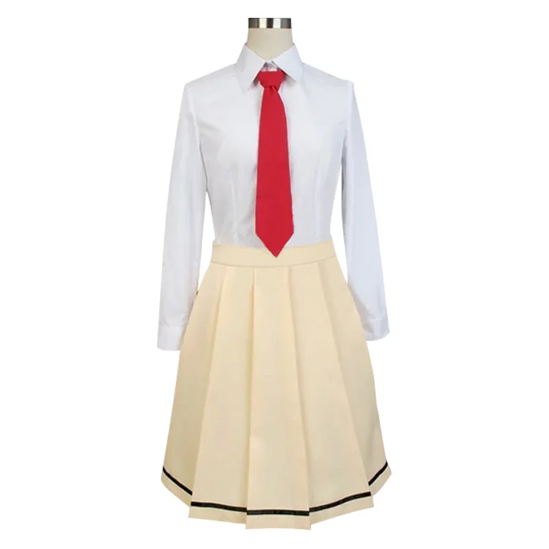 Kuroki Tomoko Costume Cosplay Anime WataMote Tomoko Kuroki Girls Lovely Yellow Jk gonna Uniform Outfits Carnival Party Suits