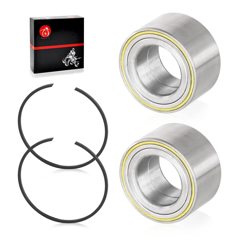 2pcs Front Rear Wheel Bearing & Circlip for Can-Am Maverick X3 MAX Turbo R RR 2017-2023 293350109 293350129 293350151 293370102