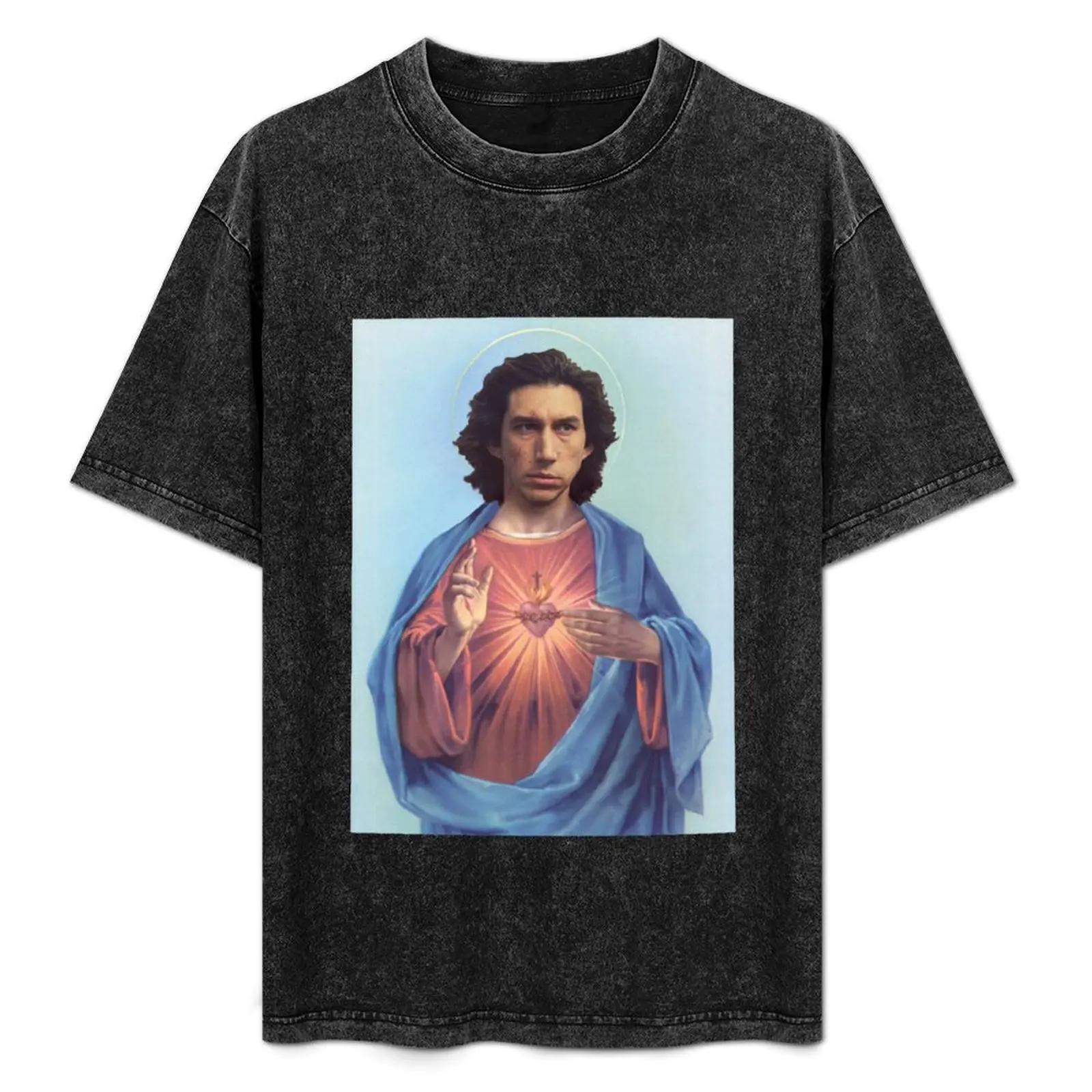 

Adam Driver Jesus T-Shirt man clothes street wear Short sleeve tee men