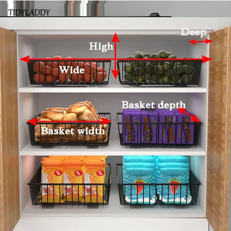 Diy Black Cupboard Basket Track Slide Rack Kitchen Organizer Storage Shelf Drawer Transformation Stainless Steel Basket