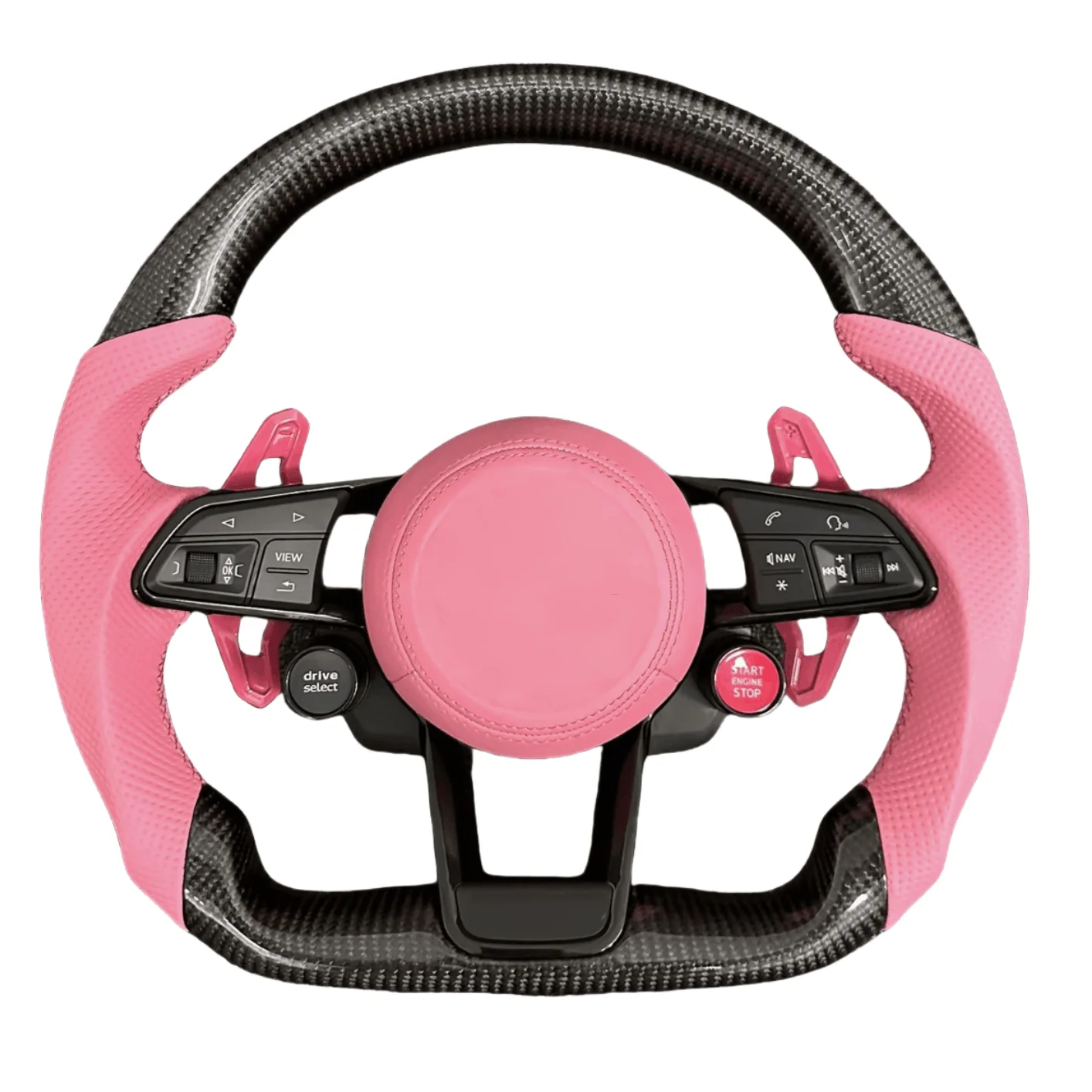 

High Performance Carbon Fiber Custom Steering Wheel For Audi A1 A2 A3 A4L A5 B8 B8.5 B9 Modified R8/TT RS