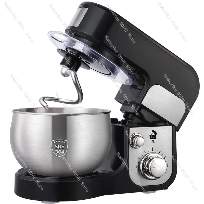 Small Fully Automatic Chef Machine, Multifunction Desktop Dough Mixer & Egg Beater, 3L Household Food Mixer